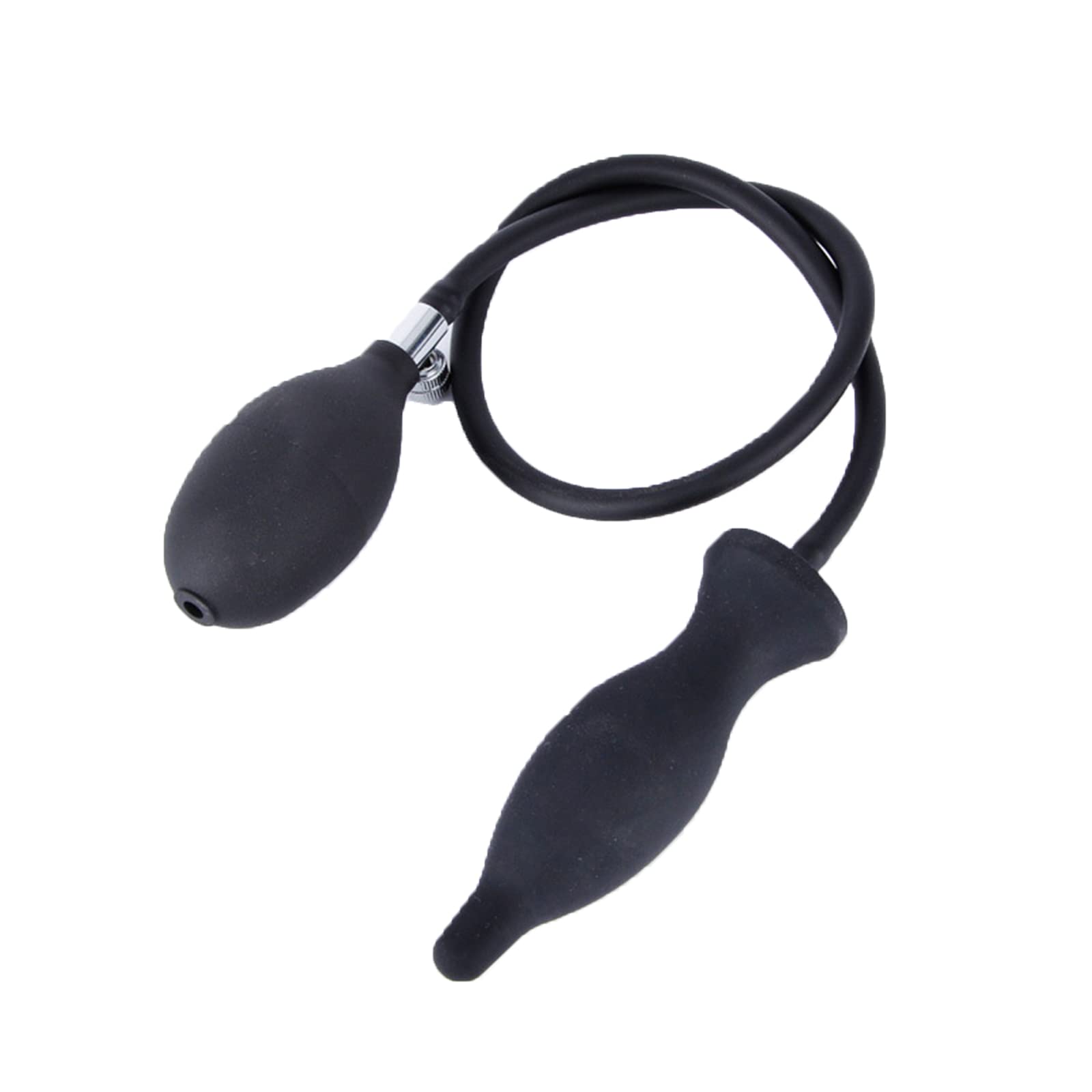 Photo 1 of Butt Plug Silicone Expand Inflatable Anal Plug - Black Butt Sex Toy for Male, Female and Beginners(C)