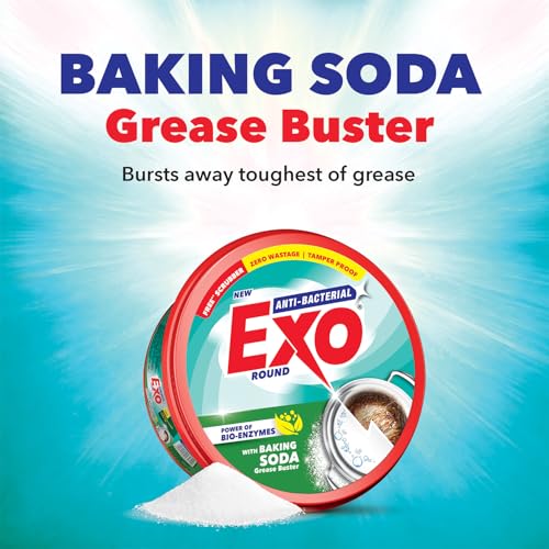 Image of Exo Anti-Bacterial Dishwash Bar 500gm | Power of Bio-Enzymes Removes Tough Grease | Complete Dishwashing Solution With Baking Soda for Grease Buster | Experience Hygienic & Superior Cleaning