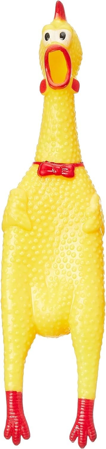 Squeeze shrilling screaming chicken squawking chicken fun dog toy 17cm s size