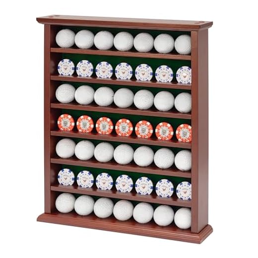 LONGRIDGE GESCHENK-SET GOLFBALL DISPLAY AUSHOLZ FÜR 49 GOLFBÄLLE, BRAUN