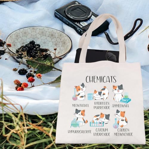 Bolso Tote Chemicats divertido para amantes de la química miniatura 4