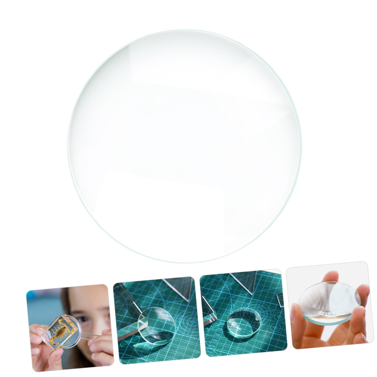 2pcs Double Convex Optical Glass Lenses for Science Experiments