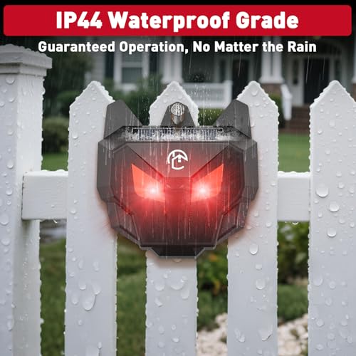 X-PEST Solar Nocturnal Animal Repeller with Red LED Flashing Lights – Effective Coyote, Raccoon, Skunk, Deer & Hawk Deterrent – Waterproof Predator Lights for Yards, Gardens & Chicken Coops - Image 6