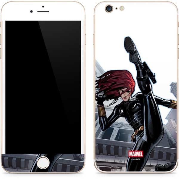 Skinit Decal Phone Skin Compatible with iPhone 6/6s Plus - Officially Licensed Marvel Black Widow High Kick Design