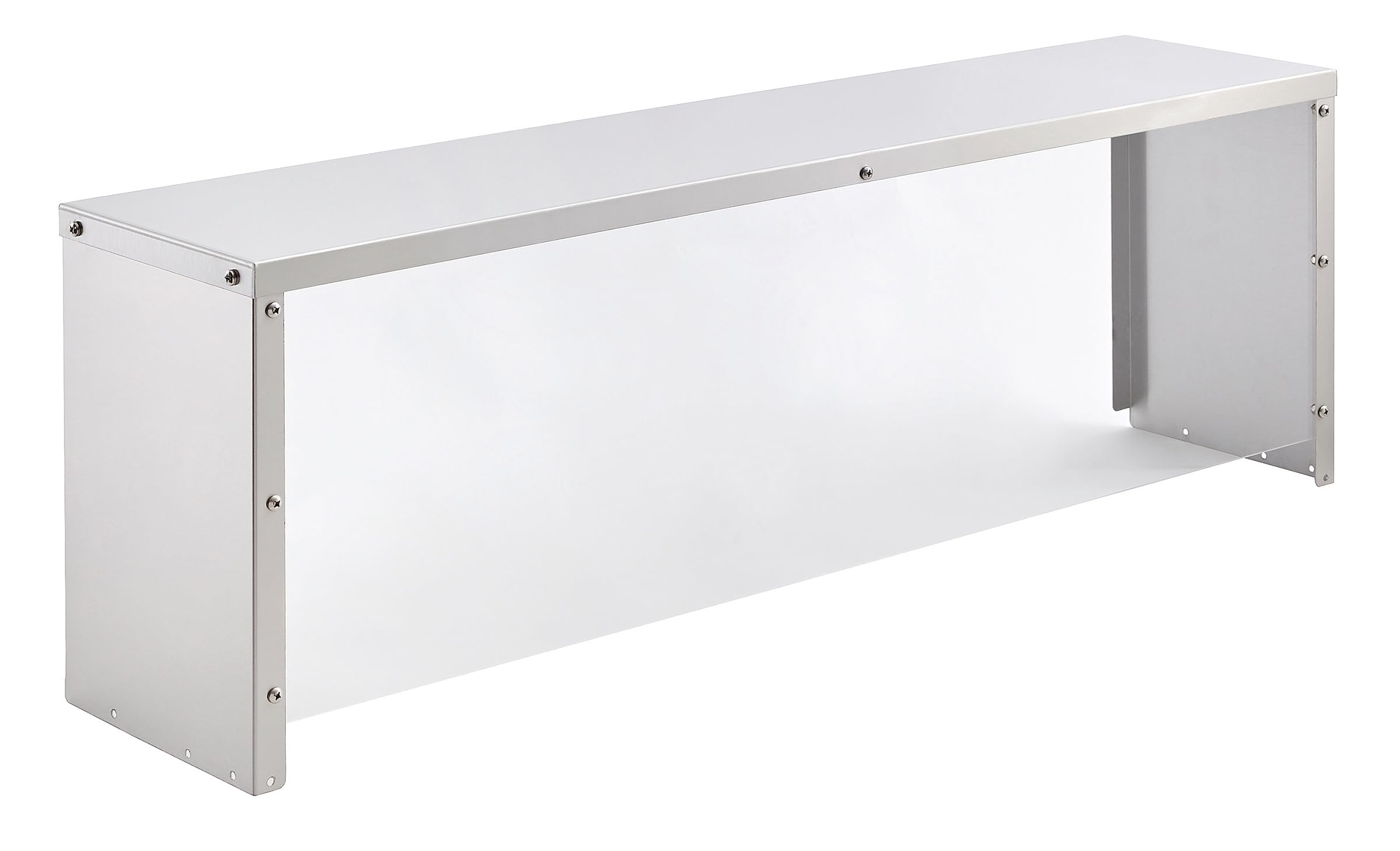 Kratos 43" Wide Steam Table Overshelf with Sneezeguard, Compatible with Three Well Steam Tables (28W-116)