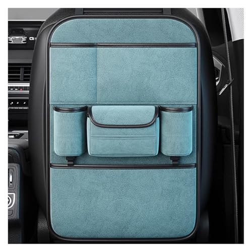 Organizzatore Seggiolino Auto in Flanella Premium Per Volkswagen Jetta VII (facelift 2024)-2026 1.5 TSI (158 Hp) Tiptronic, Porta Tissues, 2 Portabicchieri, Multi Tasche(Luxury Brown,Two Storage)