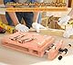 Tragbare Hobelbank, Mini Werkbank aus Buchenholz 53x28x7 cm, Mobil Holz Schraubstock Workbench, Vielseitig Verstellbar Werkbänke, Werktisch Holz für Klemmen Hobeln