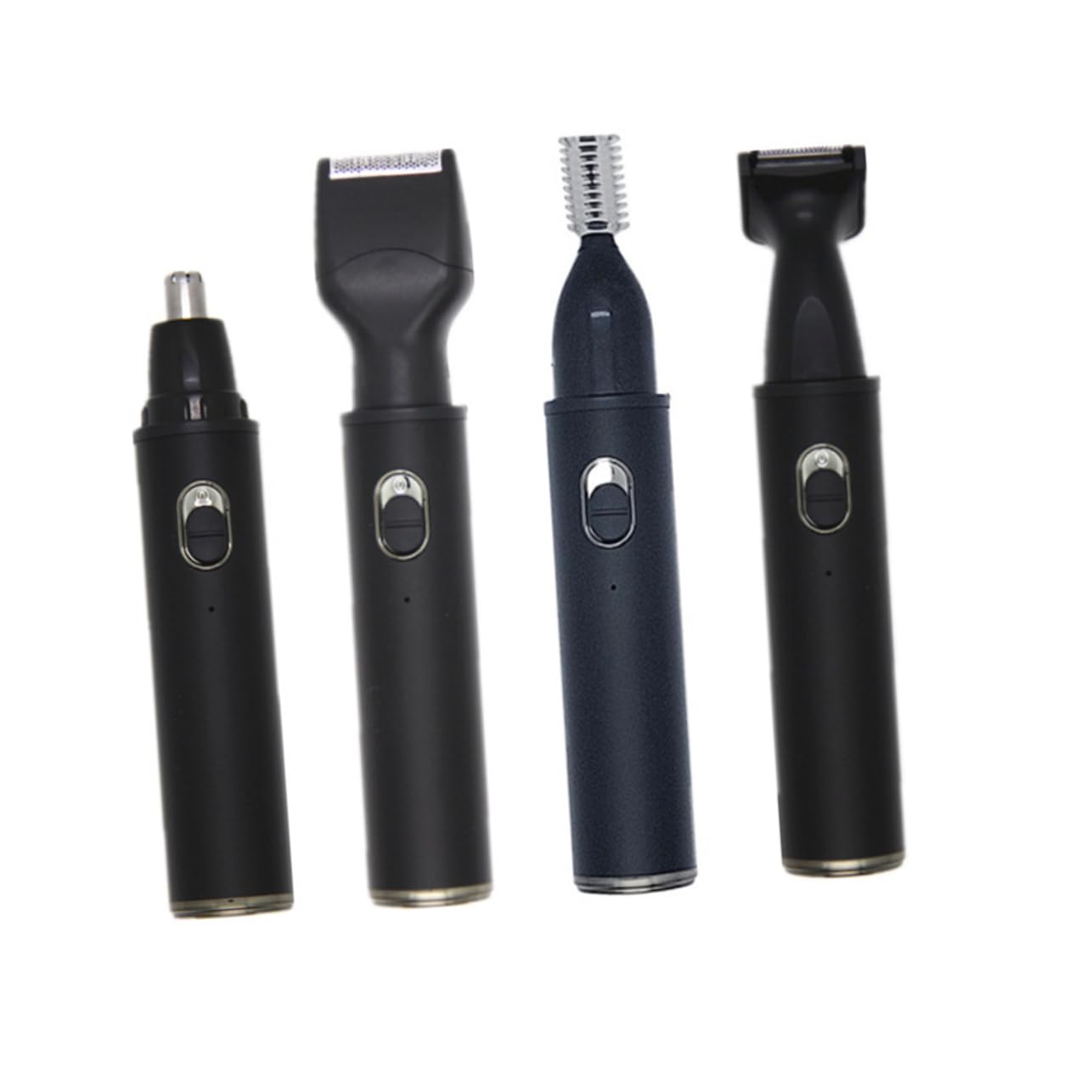 Recortadora Eléctrica de Vello Corporal Negra de Aleación de Aluminio | Abs, Corte Preciso Tirones, Diseño Desmontable Portátil, para Brazos y Vello Nasal
