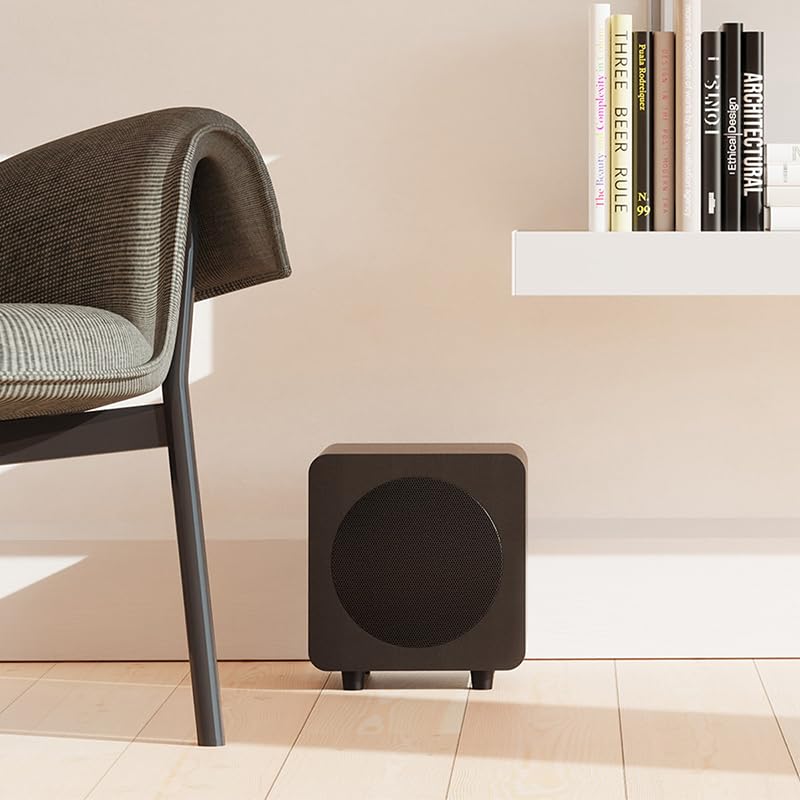 Image of Kanto SUB6 6 inch Powered Subwoofer Bundle w /AudioQuest Jack Russell 4m (Black)