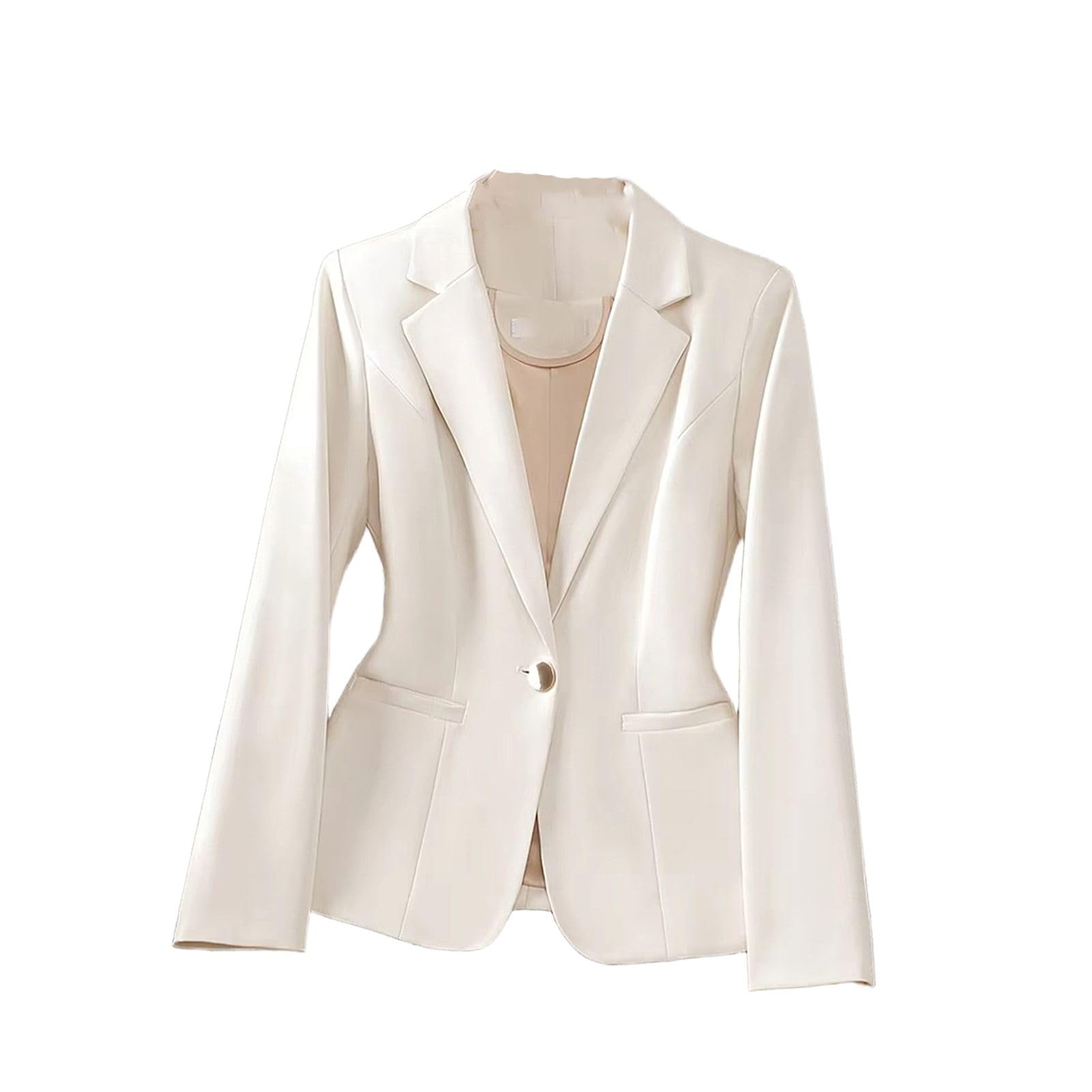 GUOYUXIAO Giacca Formale a Maniche Lunghe, Slim Fit Business per Abbigliamento Professionale