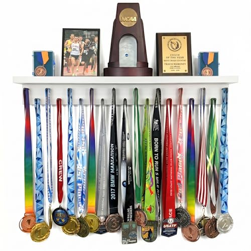 MedalAwardsRack Premier Medal Hanger Display Rack and Trophy...