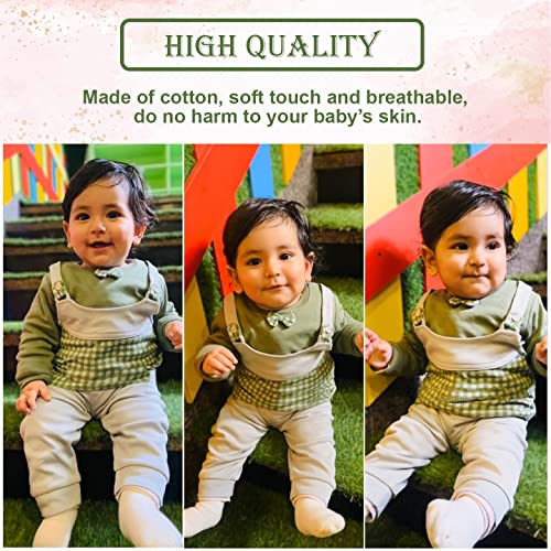 Image of BABY GO Baby Boys Cotton Clothing Set | Full Sleeve T-Shirt & Pants Combo | Newborn Infant Outfit | Soft Tracksuit with Cute Print | Casual Daily Wear Co-ord Set