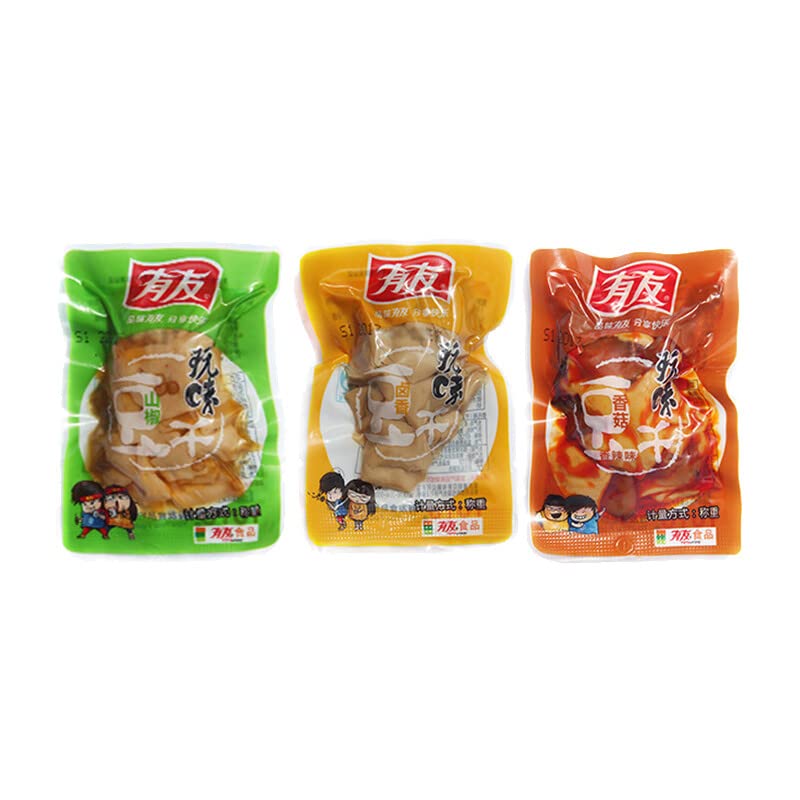 Miniatura 3 de Tofu seco para la oficina, aperitivos y aperitivos independientes, paquete pequeño, productos de frijoles picantes (14.39oz)