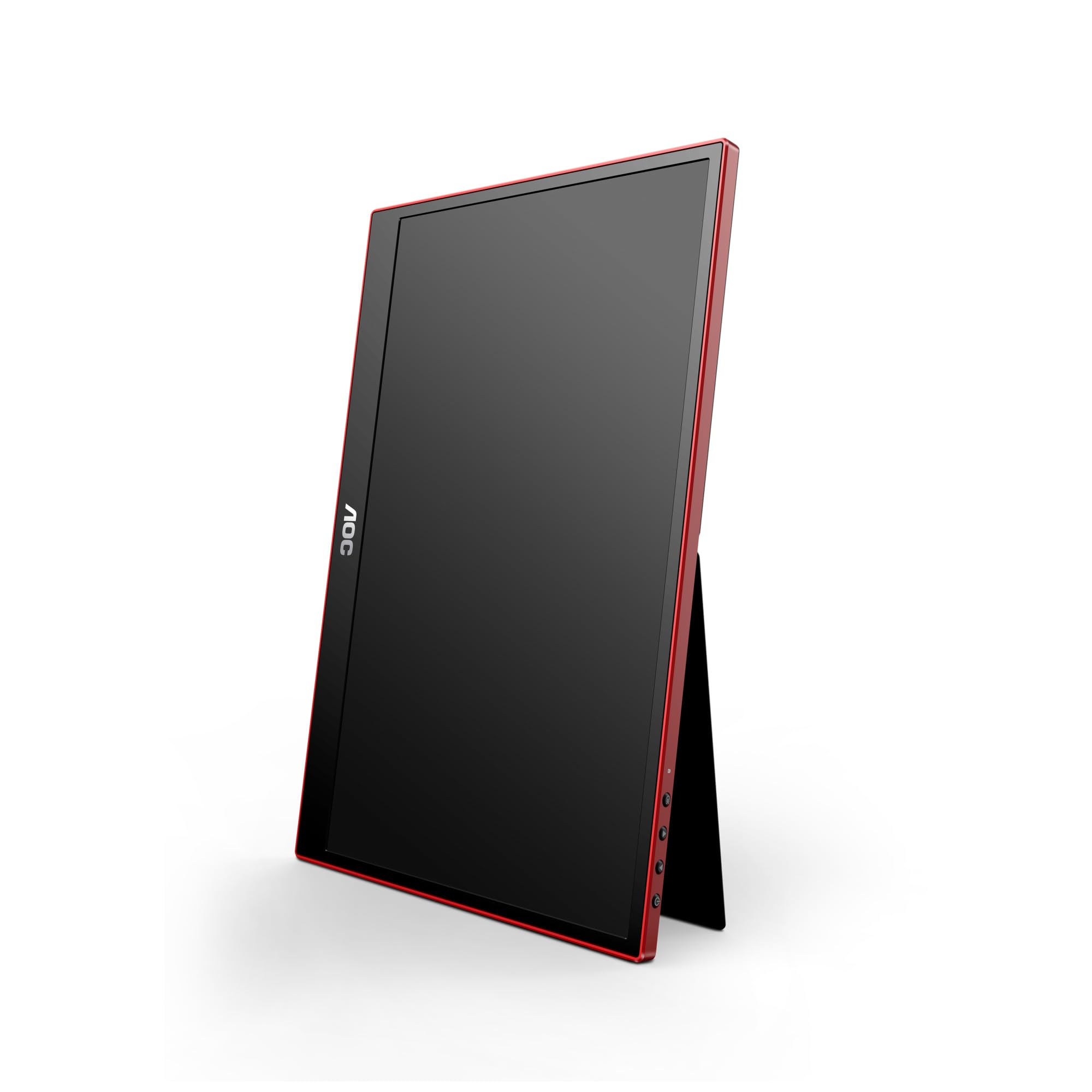 AOC 16G3 - Gaming Monitor Full HD da 16 pollici, portatile, FreeSync (1920x1080, 144 Hz, MicroHDMI 1.4, USB-C) nero-rosso