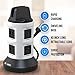 Spin Power by Bell+Howell Power Strip Tower with Surge Protector Electric Charging Station USB Outlet Extender Power Bar 4 Outlets 6 USB Ports 40