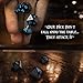 Metal Polyhedral DND Dice Set (7 Black and Blue Game Dice Plus Custom Tin Case) Dire Wolf Dice Gift Set for Role Playing RPG Like Dungeons and Dragons D&D, Pathfinder, Magic The Gathering MTG Games