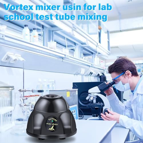 Mini Vortex Mixer,5200RPM 30ML Liquid Lab/Paint Mixer Shakers, Strong Vortex Shaking Blender, Touch Control Agitator for Acrylic Paint Nail Polish, Eyelash Adhesives, Laboratory Test Tube