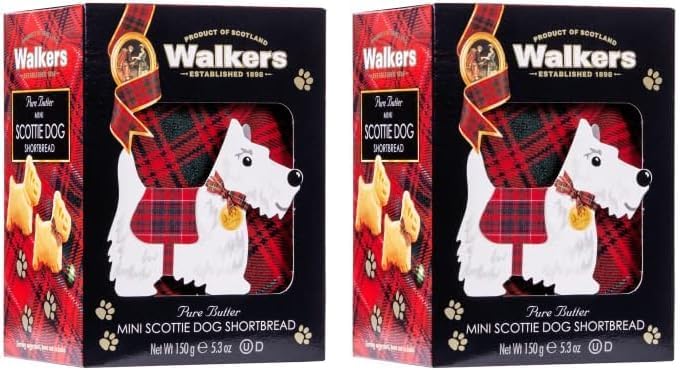 Shortbread Scottie Dog Shaped Cookies, Pure Butter Shortbread Cookies 4 4 Oz Bag Pack Of 6