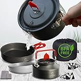 LEICHT UND CLEVER Das Camping Topfset wiegt nur 1300g. Der perfekte Begleiter für deine Abenteuer, faltbar, stapelbar, clever verstaut, klappert und zerkratzt nicht. Ob Camping, Motorrad, Bootstouren, Picknick, Wandern, dein Outdoor Kochgeschirr einfach überall dabei.