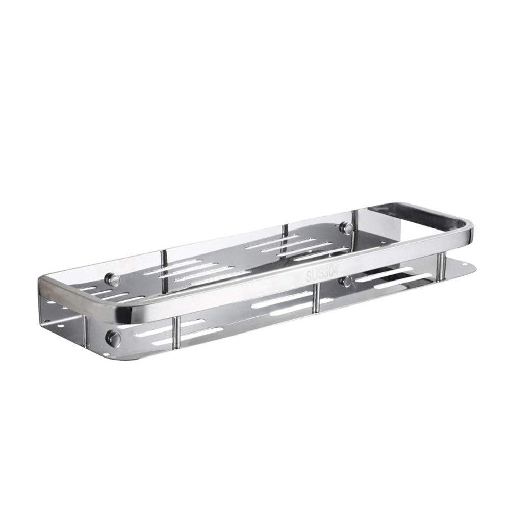 Estante de baño Estante de baño montado en la pared El estante de almacenamiento de baño de Acero inoxidable Resistente al Agua, Elegante y Simple, se Puede instalar en Casi cualquier pared