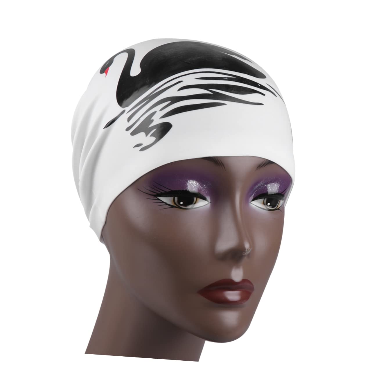 HANABASS Cappello Da Nuoto Cuffie Da Doccia Da Donna Cuffia Da Nuoto Impermeabile Cappelli Da Bagno Per Le Donne Cuffia Da Nuoto Per Adulti Cuffie Da Nuoto Per Donna Nuotata Bianca