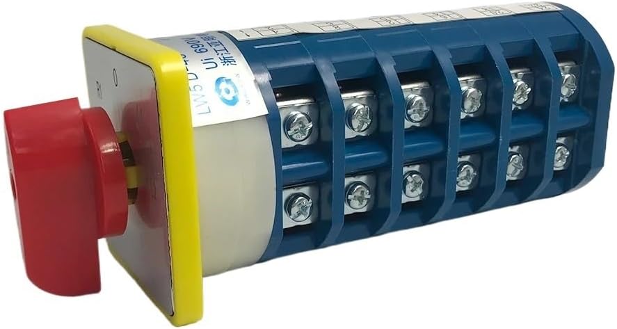 40A Cam Switch 24 Terminals 5 Positions DIY Rotary Changeover Switches LW5-40/6 Control Different Loads