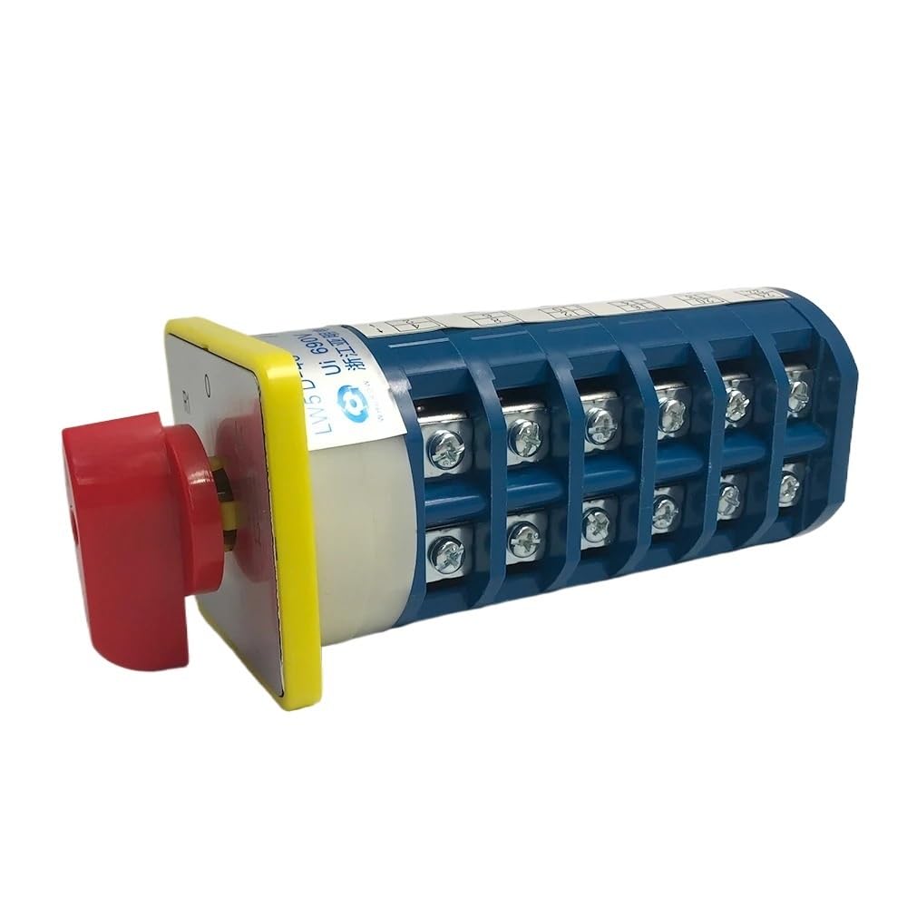 Interrupteur à cames 40A LW5-40/6 commutateur rotatif 5 positions 24 bornes