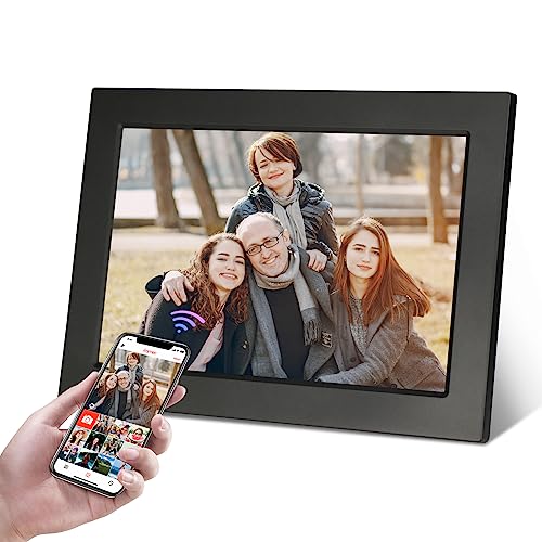 KASTISS Digital Photo Frame 10.1 Inch WiFi HD 1920 x 1200 IPS Touchscreen with 16GB Storage，Quick and Easy Share Photos or Videos via the Frameo App，the Best Choice for Gifting
