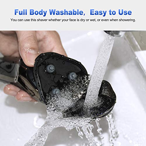 Ceenwes Electric Razor for Men 2 in 1 Rechargeable Electric Shaver Cordless Hair clippers Beard Trimmer Waterproof Wet & Dry Rotary Shavers