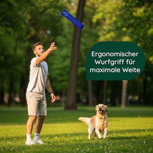 Romneys Hundetraining Dummy 500g - Robust & Schwimmfähig, Apportierprüfungen Zugelassen - Ideal für Wasserarbeit, aus Reißfestem Canvas (blau)