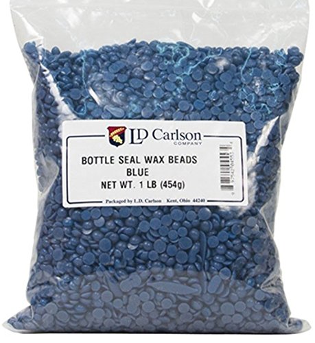 Bottle Seal Wax Beads, Blue 1 LB