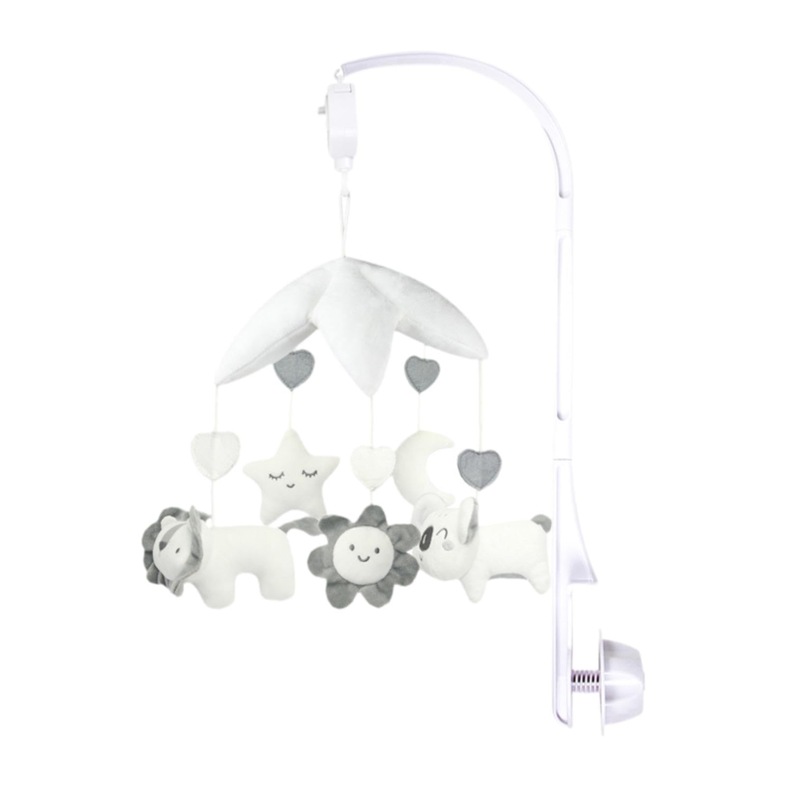 Giostrina Musicale per Culla Neonati con Giocattoli Morbidi Appesi Carillon E Peluche Leone Cotone PP Resistente Design Creativo Adatta, Leone