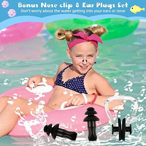 Ewpjdk Swim Cap Kids For Long Hair Swim Caps For Women Swimming Soul Cap Swimming Cap For Women Adult Men Kids Swim Cap Youths Kids Boys Girls (Black & Blue) #TOP6