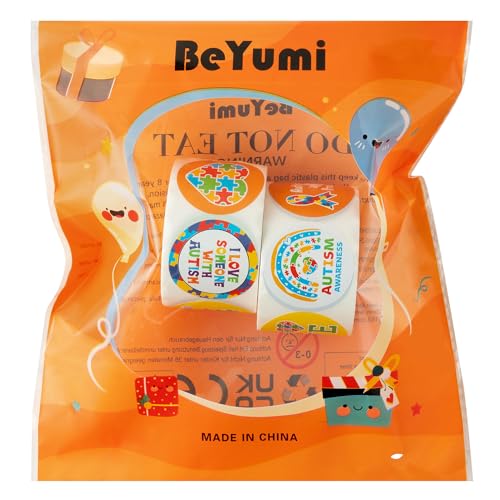 Save $1 on 1000 Autism Awareness Stickers - 2 Rolls - Image 6