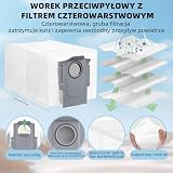 iRobacc 25-częściowy zestaw akcesoriów do odkurzaczy Roborock S8 MaxV Ultra/S8 Max Ultra, 2 główne szczotki, 4 filtry HEPA, 4 mopy, 4 boczne mopy, 4 worki na kurz, 4 boczne szczotki, 1 szczotka