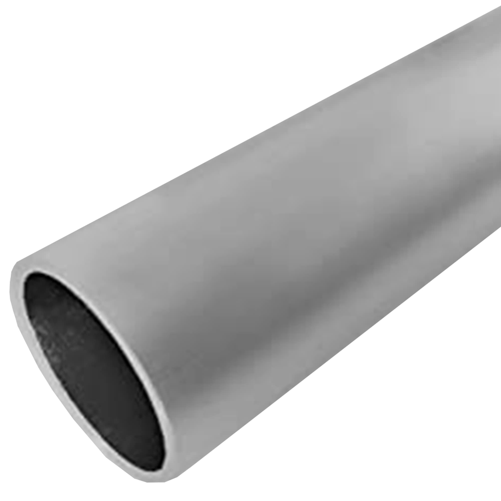 B&T Metall Tube rond en aluminium anodisé - Diamètre 50 x 2,0 mm - Longueur 1995 mm - Tube rond en aluminium anodisé argenté E6/EV 1