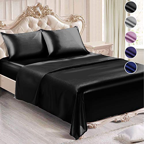 Best black satin sheets queen for 2020 Aralu Reviews