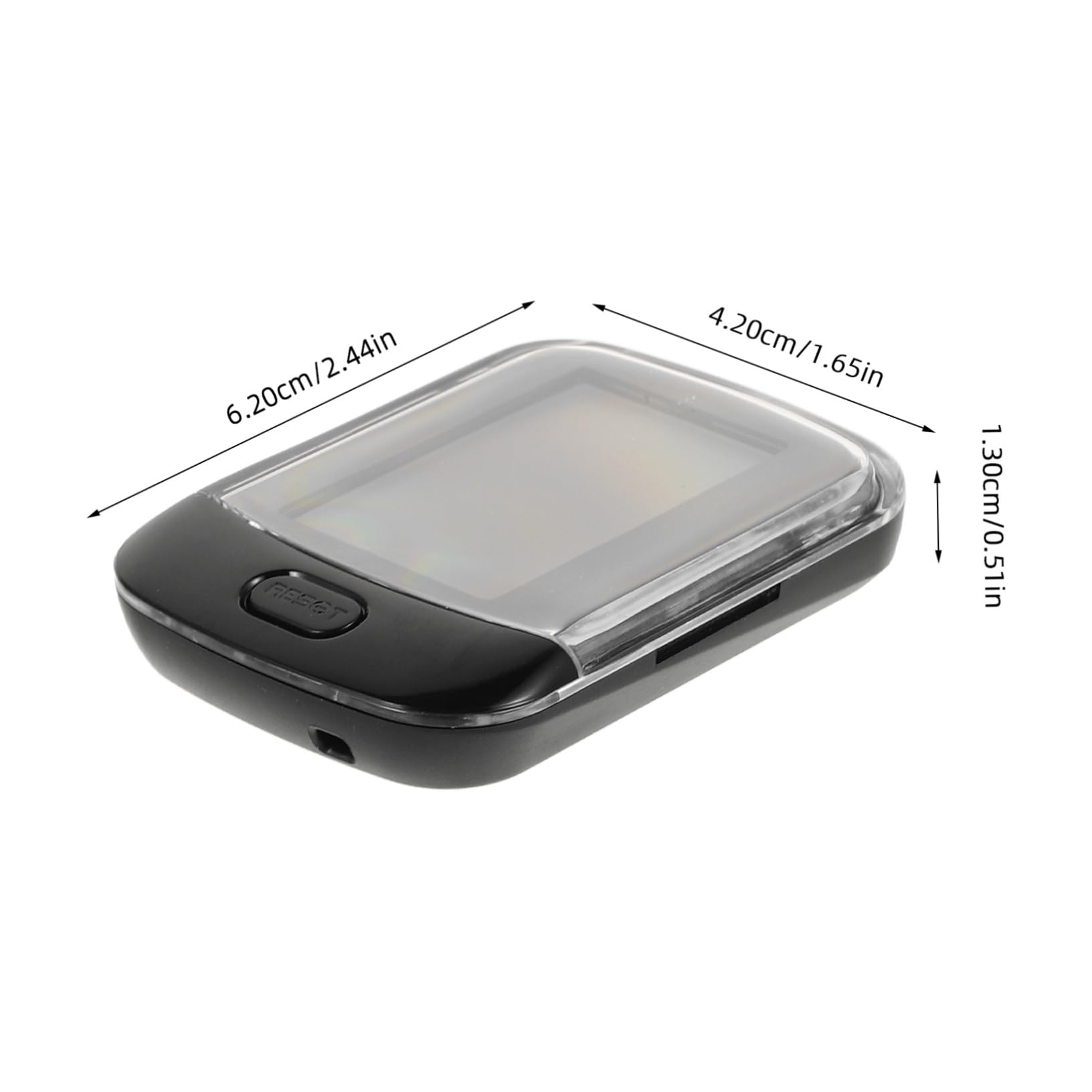 KOMBIUDA Podómetro Digital Negro con Clip y Cordón para Caminar y Senderismo, Contador de Pasos Fácil de Usar con Sensor 3D y Gestión de Salud