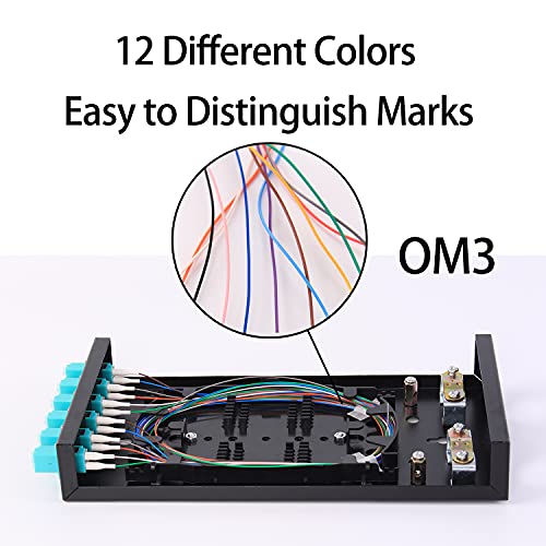 Image of VFLTOOL 6Port Multimode Fiber Enclosure with Spool - LC /LC OM3 Kit (Includes 1 Meter 12 Strand Pigtail and 6 Port Duplex LGX Panel)