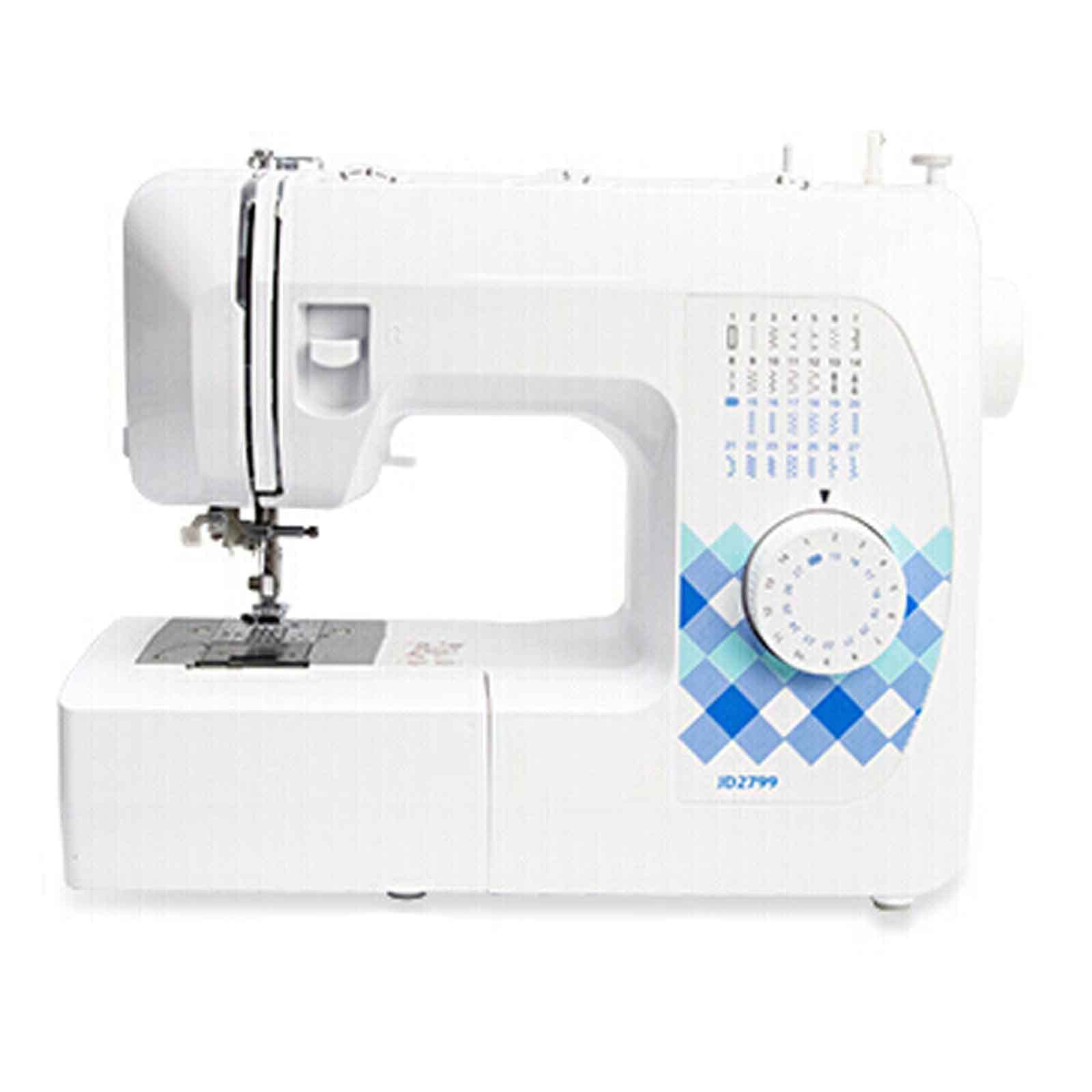 Sewing Machine Mini Handheld Electric Portable Sewing Machine 27 kinds of stitches, 8 layers of thickness, automatic threading, foot controller, extension table, suitable for all fabrics