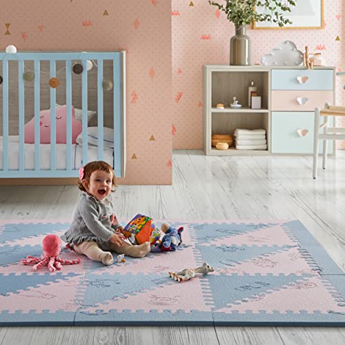 Alfombra De Suelo Acolchado Bebe LuBabymats Alfombra Puzzle