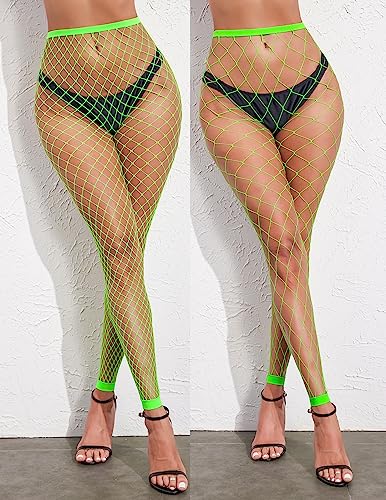 Image of Avidlove Fishnet Stockings for Women Footless High Waist Fishnets Tight | Thigh High Stockings, Open Toe, High Stretch, Comfortable, Gothic Costume, Rave Outfits, for Cosplay, Halloween