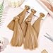 DICOSMETIC 5Pcs Doll Wig Doll Hair 15.5cm Straight Short Doll Hair High Temperature Fiber Doll Hair Wefts Doll Making Kits Doll Hair Extensions Camel Faux Hair Replacement for Doll Hair Crafts