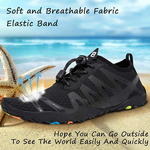 Image of YALOX Water Shoes Men's Women's Swim Shoes Outdoor Beach Barefoot Quick-Dry Aqua Pool Socks Swimming Yoga Surfing Exercise