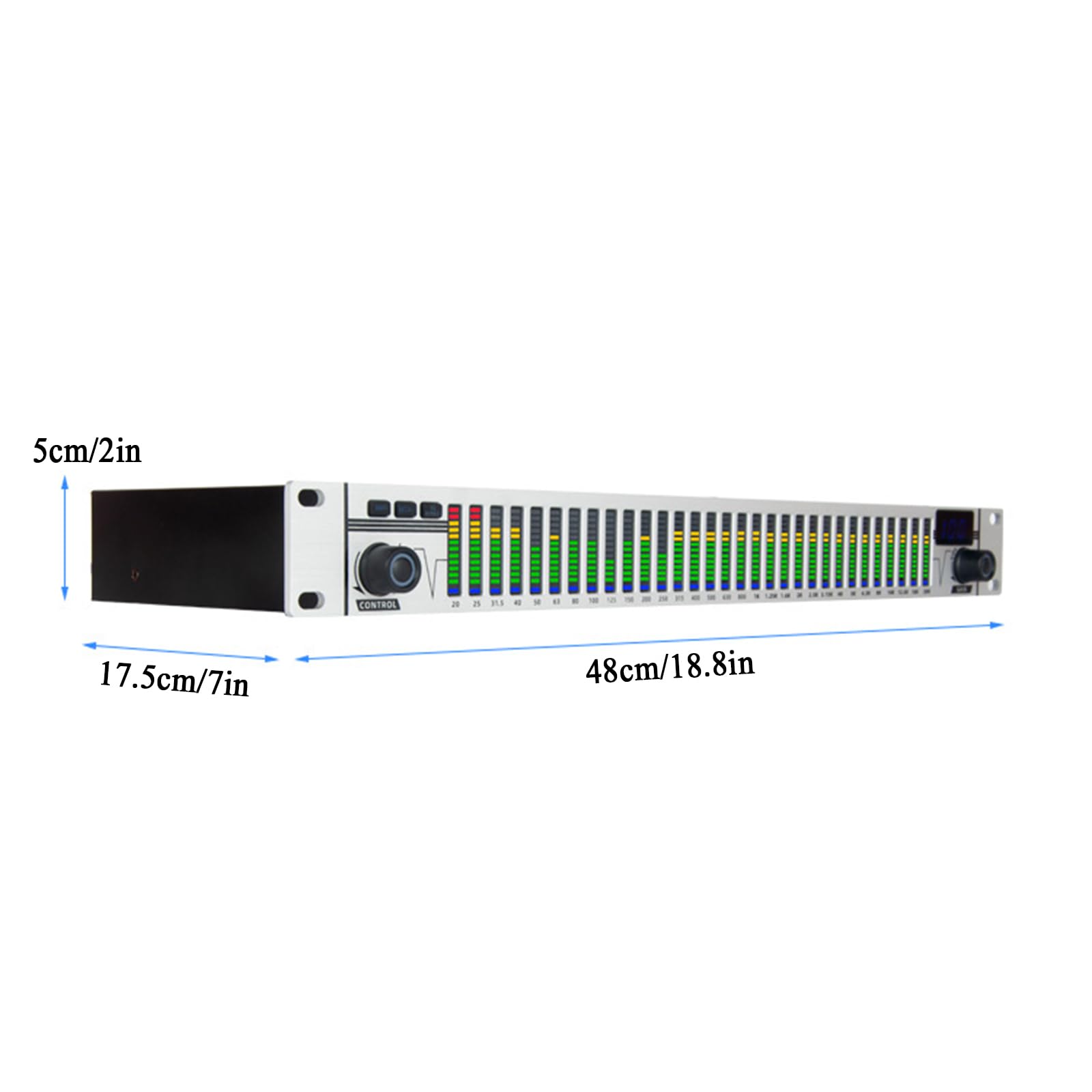 31-pasmowy korektor graficzny stereo – procesor audio FBX z niezależną regulacją wysokiego/średniego/basu i wyświetlaczem częstotliwości w czasie rzeczywistym do występów scenicznych