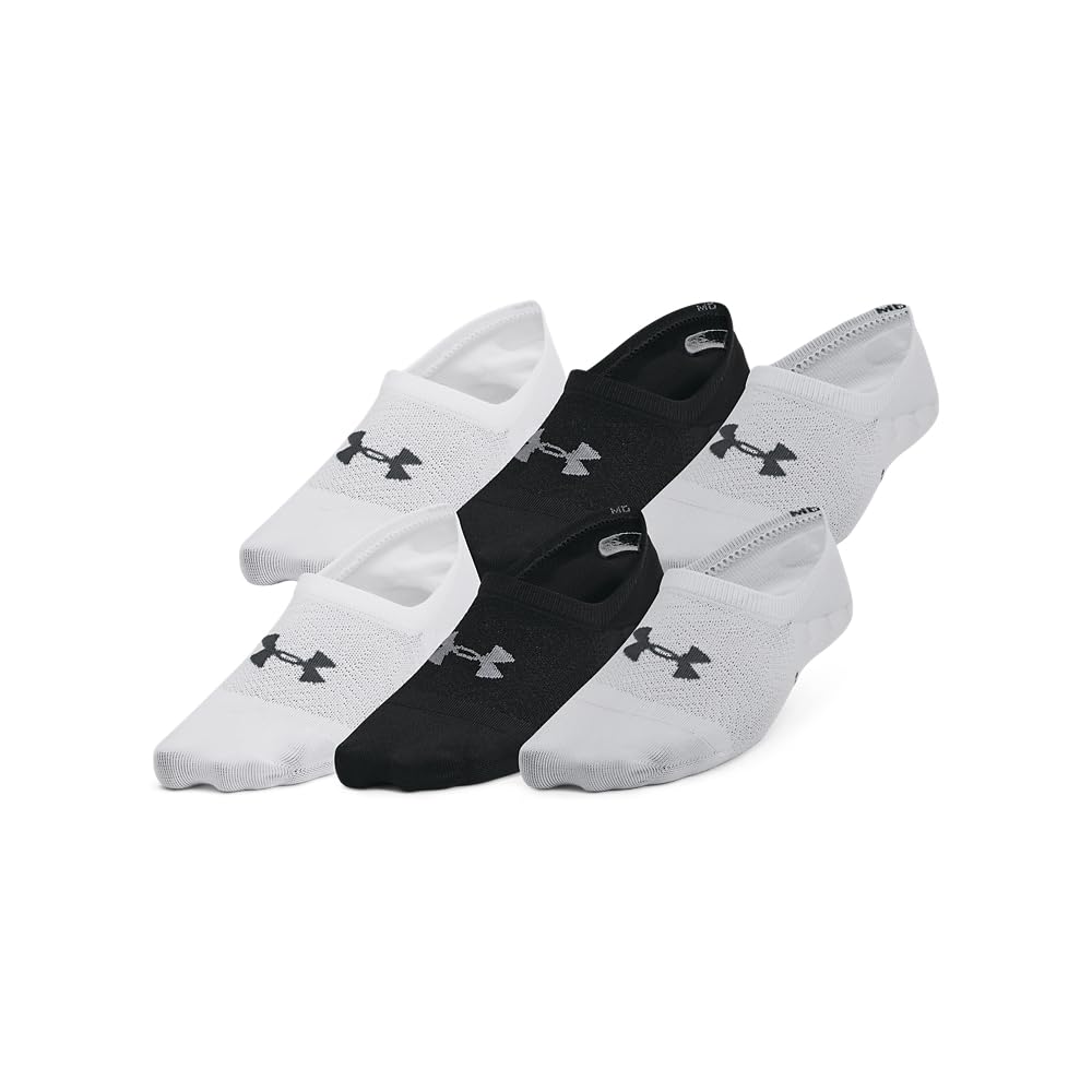 Under Armour Women's (014) Halo Gray / Halo Gray / Castlerock Breathe Lite Liner Socks 6 Pack
