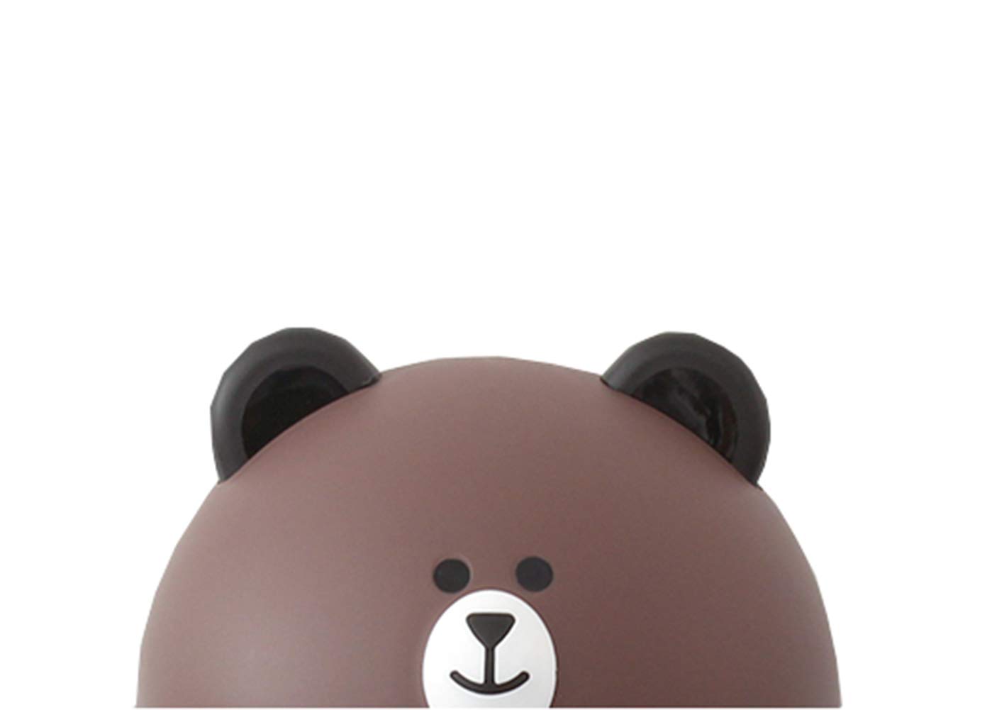 Top Estore Cute Bear Mini Desktop Trash Can Simple Bedside Paper Basket (Brown)