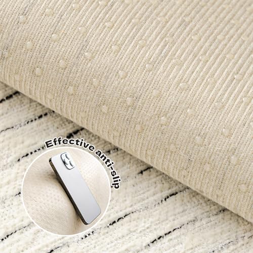 Funda de sofá lavable que no se mueve con tejido de chenilla gris antideslizante 5