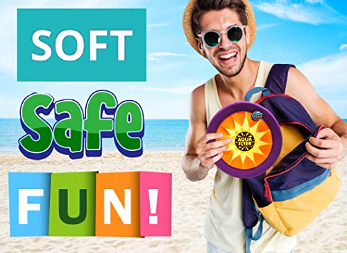 Ja-Ru Water Hopper Skip Ball & Flyer Foam Frisbee Flying Ring Water Bouncing Ball & Safe Soft Flying Disc Beach Pool Toy Bundle For Kids & Adults Water Hopper Bouncing Ball & Flying Disc 880-1031 #TOP2