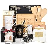 Maustic House Warming Gifts New Home, 14 Pcs New House Gift Basket, Housewarming Present for Homeowners Couples Women, Closing Gifts for Home Buyers